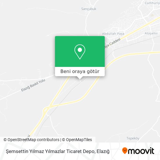 Şemsettin Yılmaz Yılmazlar Ticaret Depo harita