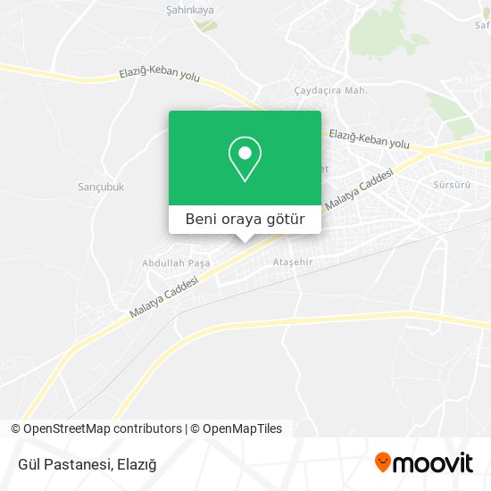 Gül Pastanesi harita