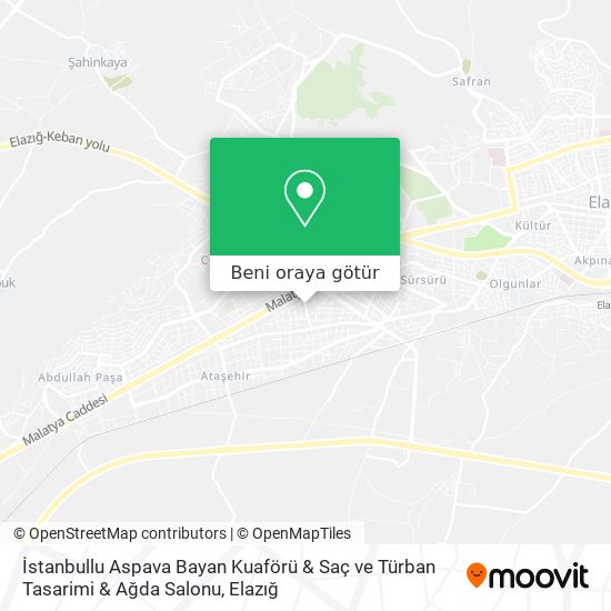 İstanbullu Aspava Bayan Kuaförü & Saç ve Türban Tasarimi & Ağda Salonu harita