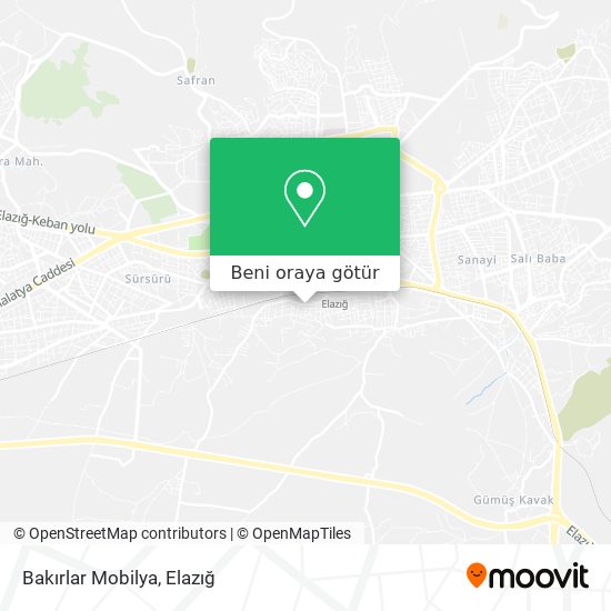 Bakırlar Mobilya harita