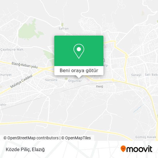 Közde Piliç harita