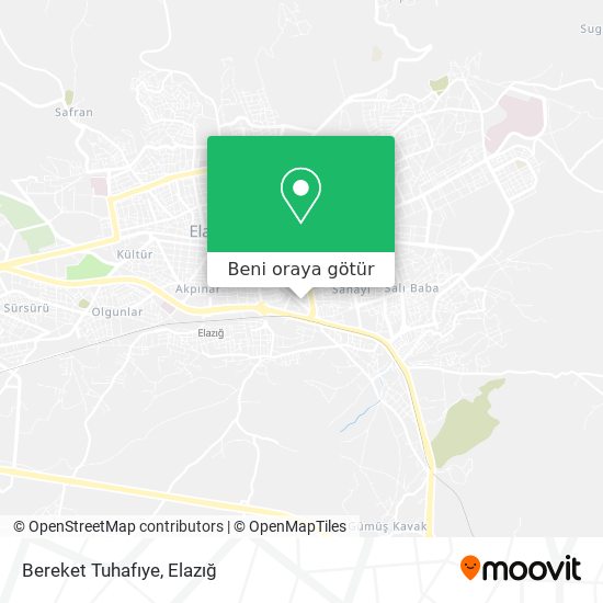 Bereket Tuhafıye harita