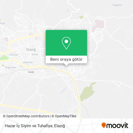 Hazar İç Giyim ve Tuhafiye harita
