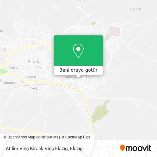 Atilim Vinç Kiralık Vinç Elazığ harita