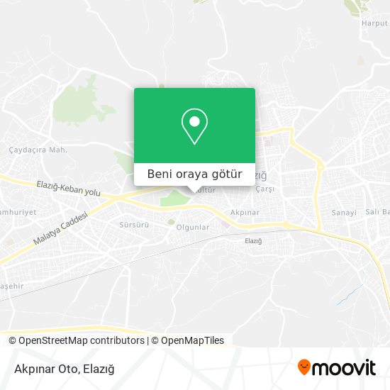 Akpınar Oto harita