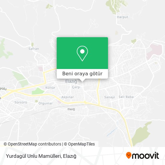 Yurdagül Unlu Mamülleri harita