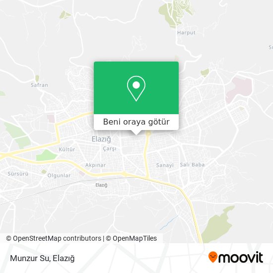 Munzur Su harita