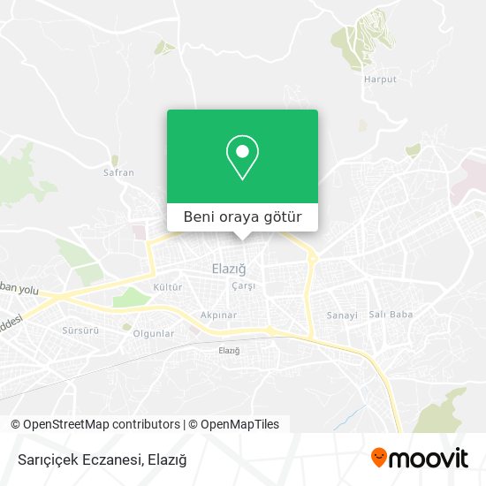 Sarıçiçek Eczanesi harita