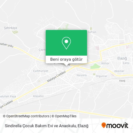 Sindirella Çocuk Bakım Evi ve Anaokulu harita