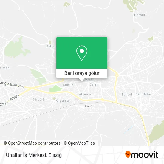 Ünallar İş Merkezi harita