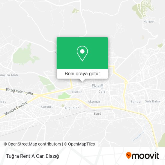 Tuğra Rent A Car harita