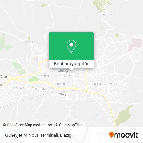 Güneyjet Minibüs Terminali harita
