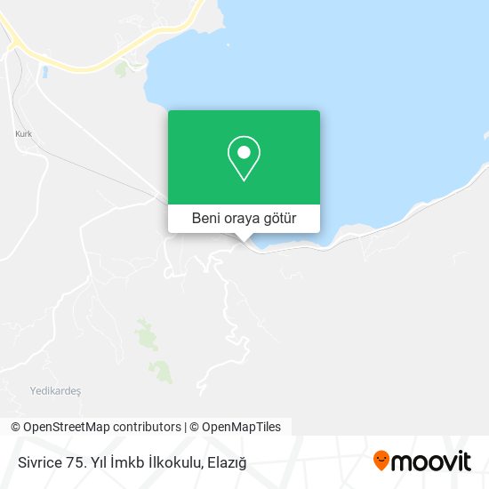 Sivrice 75. Yıl İmkb İlkokulu harita