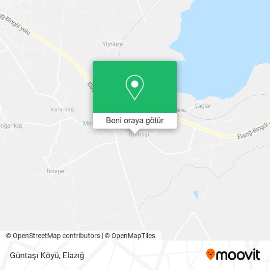 Güntaşı Köyü harita