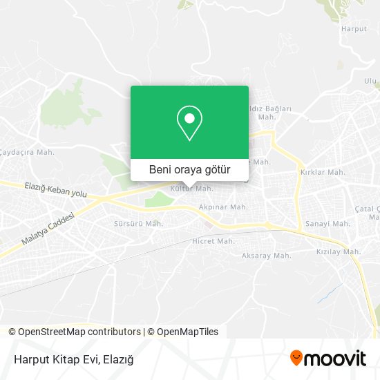 Harput Kitap Evi harita