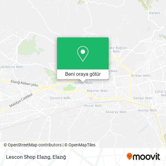 Lescon Shop Elazıg harita