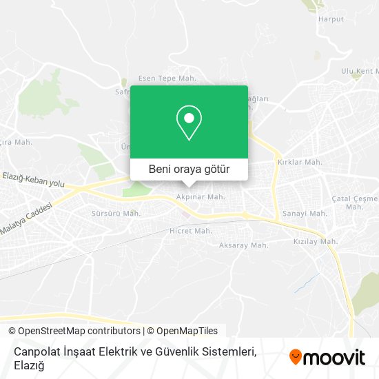 Canpolat İnşaat Elektrik ve Güvenlik Sistemleri harita