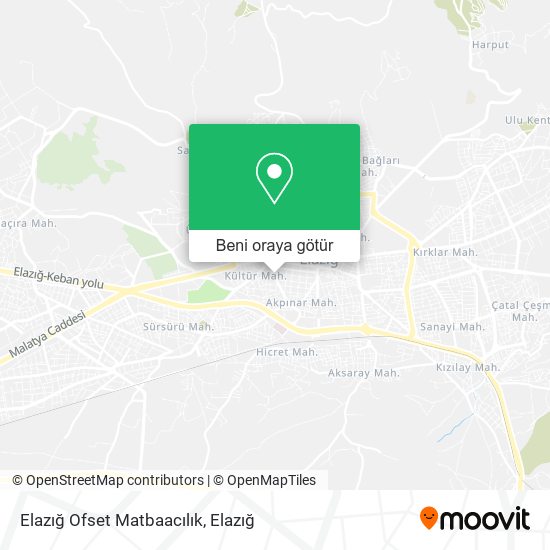 Elazığ Ofset Matbaacılık harita