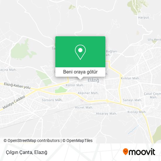 Çılgın Çanta harita