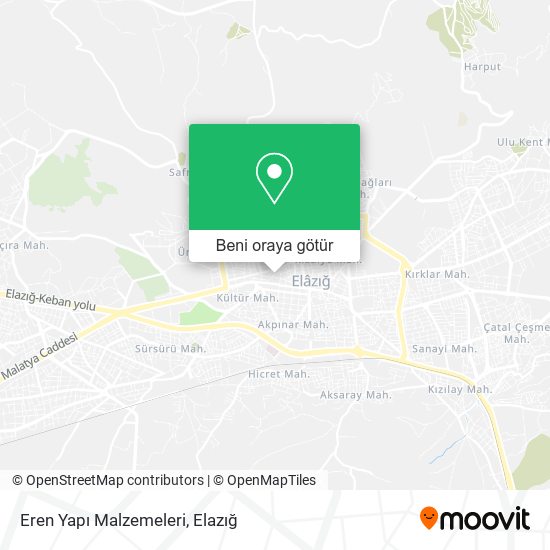 Eren Yapı Malzemeleri harita