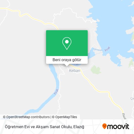 Öğretmen Evi ve Akşam Sanat Okulu harita