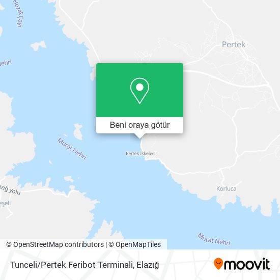 Tunceli / Pertek Feribot Terminali harita