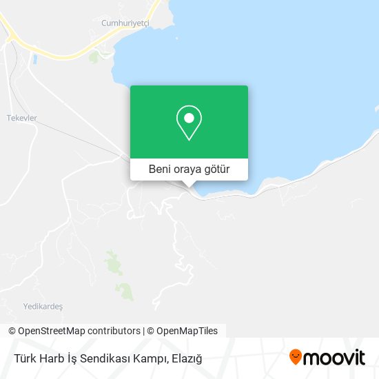 Türk Harb İş Sendikası Kampı harita