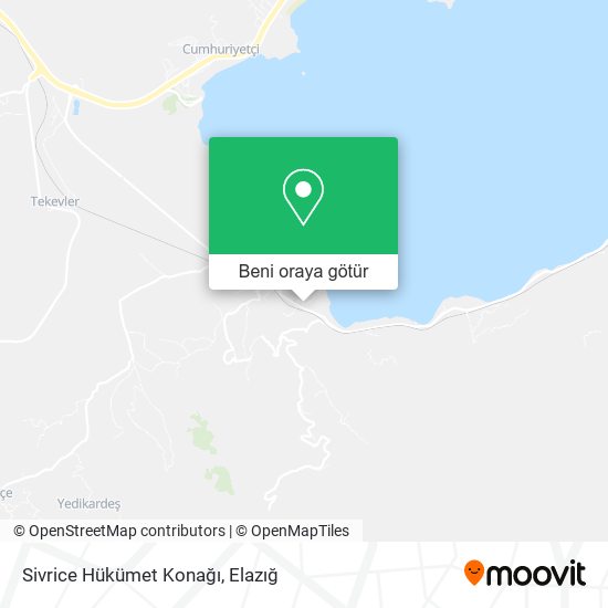 Sivrice Hükümet Konağı harita