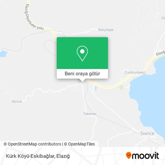 Kürk Köyü-Eskibağlar harita