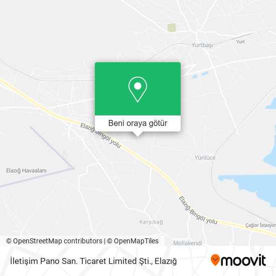 İletişim Pano San. Ticaret Limited Şti. harita