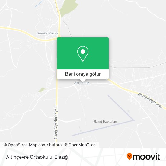 Altınçevre Ortaokulu harita