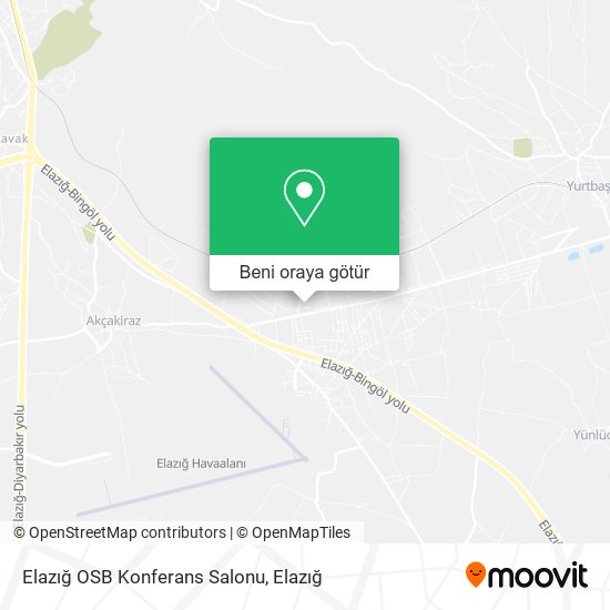 Elazığ OSB Konferans Salonu harita