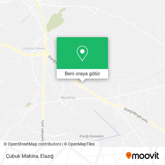 Çubuk Makina harita