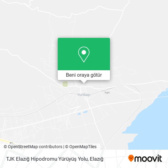 TJK Elazığ Hipodromu Yürüyüş Yolu harita