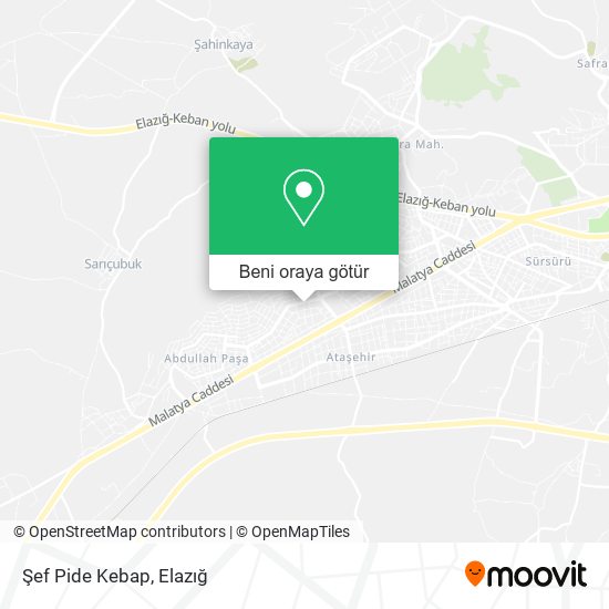 Şef Pide Kebap harita