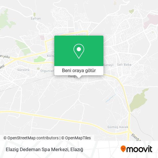 Elazig Dedeman Spa Merkezi harita