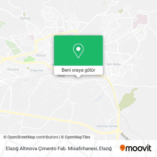 Elazığ Altınova Çimento Fab. Misafirhanesi harita