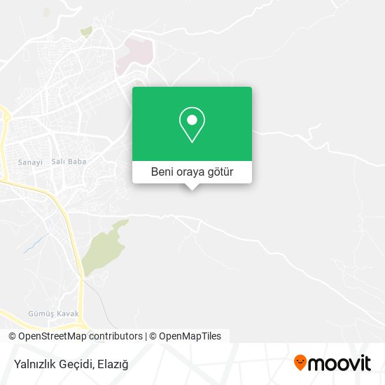 Yalnızlık Geçidi harita