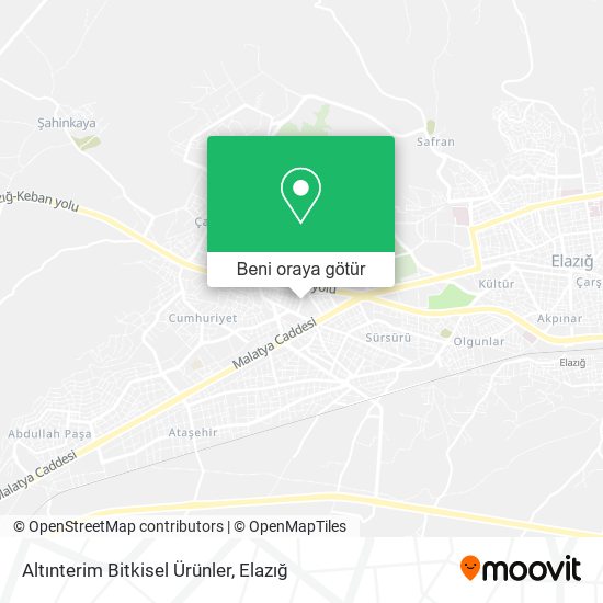Altınterim Bitkisel Ürünler harita