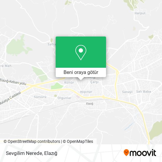 Sevgilim Nerede harita
