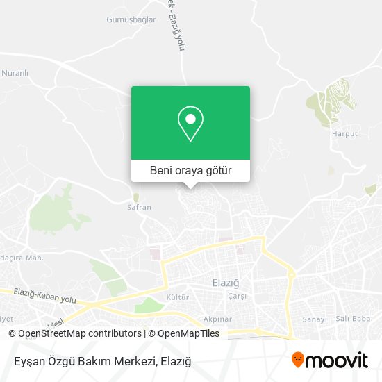 Eyşan Özgü Bakım Merkezi harita