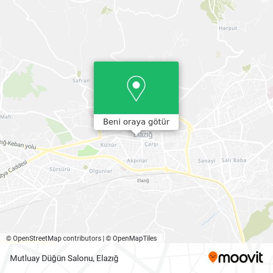 Mutluay Düğün Salonu harita