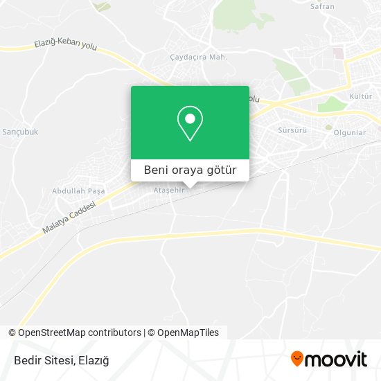 Bedir Sitesi harita