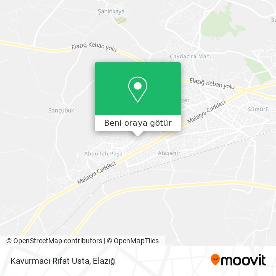 Kavurmacı Rıfat Usta harita