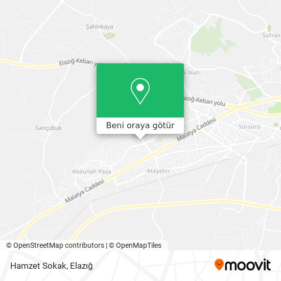 Hamzet Sokak harita