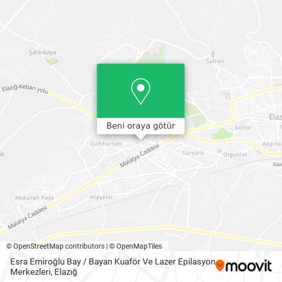 Esra Emiroğlu Bay / Bayan  Kuaför Ve Lazer  Epilasyon Merkezleri harita