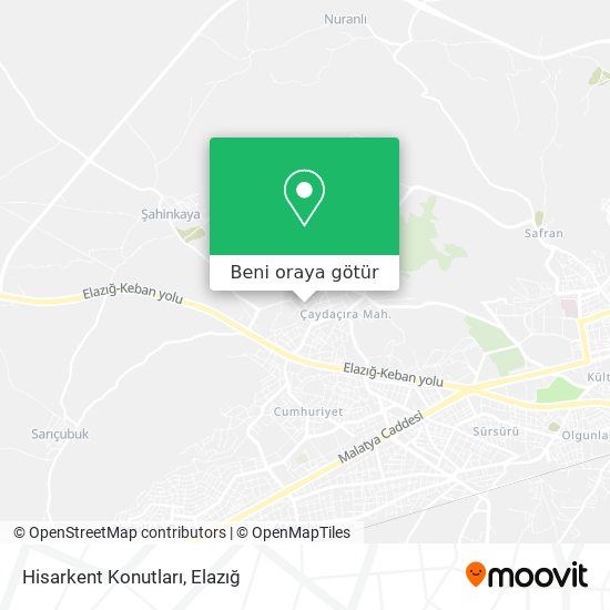 Hisarkent Konutları harita