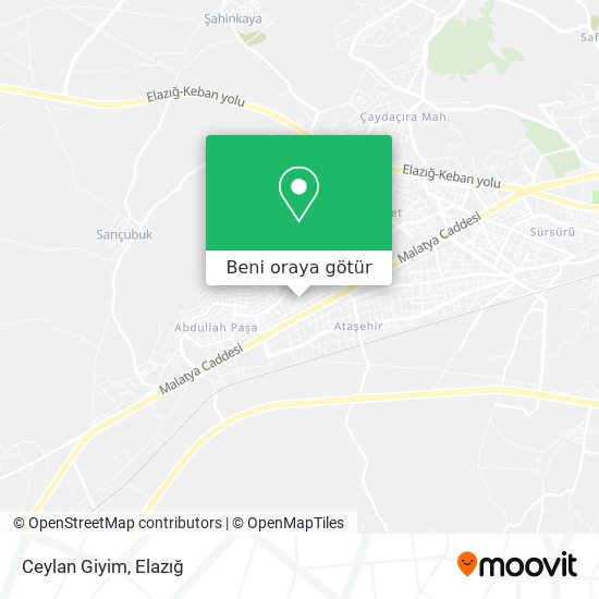 Ceylan Giyim harita