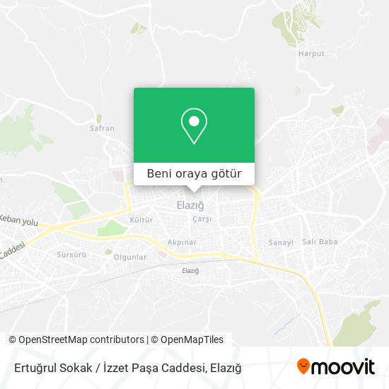 Ertuğrul Sokak / İzzet Paşa Caddesi harita