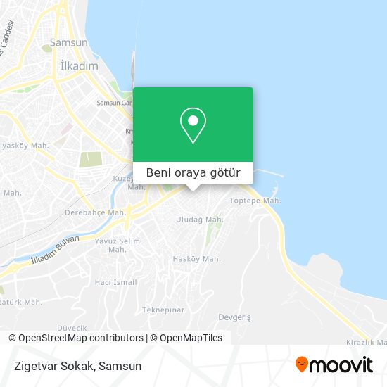 Zigetvar Sokak harita